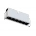 Foco empotrar LED fijo Cuadrado 127x40mm MINI 10W, Blanco ó Negro